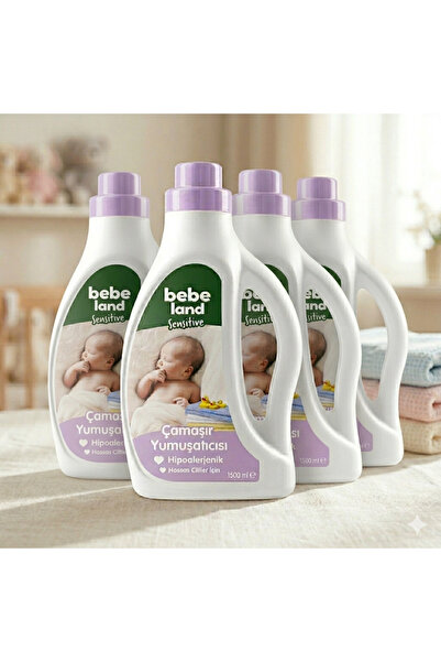 Bebeland Sensıtıve Çamaşır Yumuşatıcı 1,5 lt 4 ADET