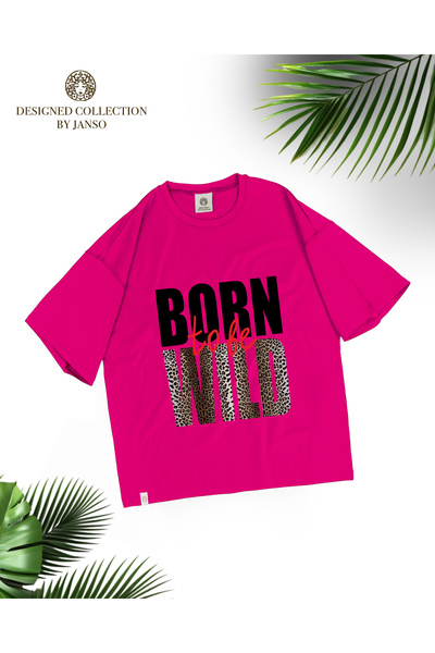 ZAVIXO ΓΥΝΑΙΚΕΙΟ Μπλουζάκι με στάμπα σε μεγάλο μέγεθος, 100% βαμβάκι |   Άνετ...