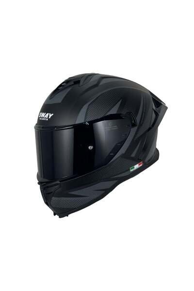 Sway SW 867 Asphalt Black Grey Kask - MotoDede
