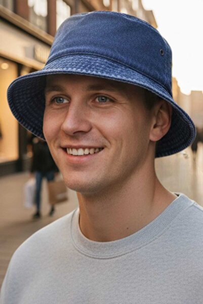 Uniquetrenders Ανδρικό καπέλο τύπου bucket από 100% βαμβάκι, vintage στυλ