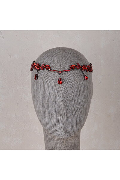 ESPEREST إكسسوار شعر العروس الأنيق المصنوع من حجر الكريستال مع سلسلة تاج الحن...