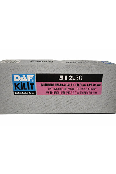 512.30 SİLİNDİRLİ MAKARALI DAR TİP KİLİT 30 MM