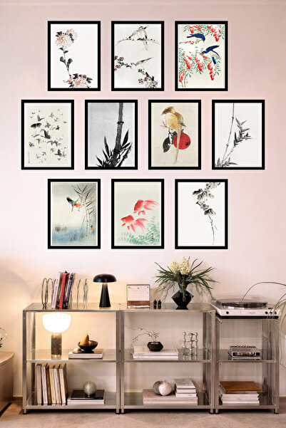 UNT Σετ 10 Πίνακων με Εμφάνιση Πλαισίου Φενγκ Σούι Ιαπωνικού Στυλ – Εκτύπωση ...