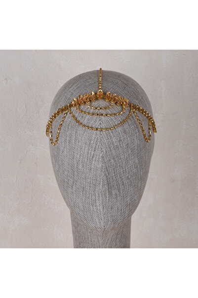 Hayalperest boncuk Coroană de mireasă elegantă din cristal și piatră, accesor...