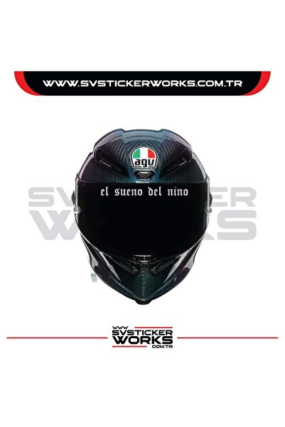 ARONA El sueno del nino sticker visor sticker compatible with helmets one way...