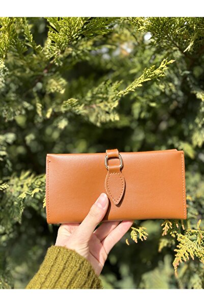 şeffafavm Brown leather wallet