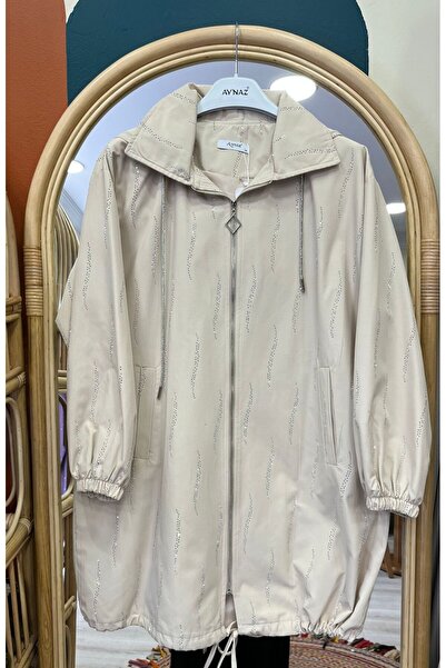 Aynaz TAŞ DETAYLI TRENÇKOT