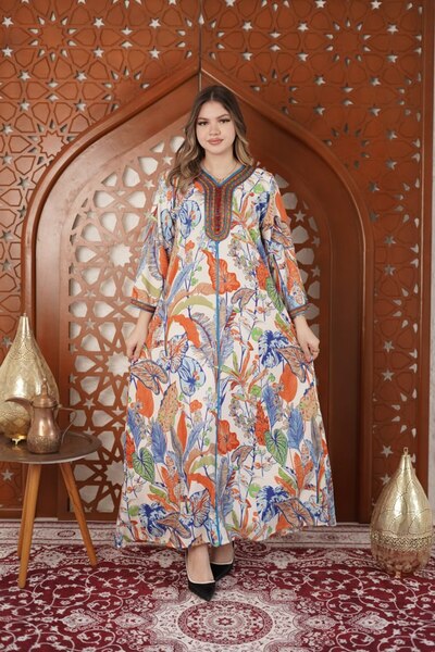 AFandina Embroidered Women's Jalabiya - Your Choice for High-Style Taste