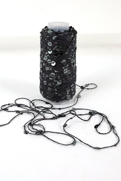 FATMA PULLU İP Sequin Yarn 160 Meters in 50 Gram Skeins Sequin Size: 3Mm+6Mm
