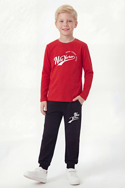 FYK COLLECTİON Zero Neck Sweatshirt with Elastic Cuffs, Printed Long Sleeve B...