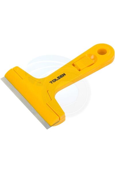TOLSEN مكشطة زجاج 30006 بطول 100 مم، أداة بجسم من البلاستيك ABS لإزالة الطلاء...