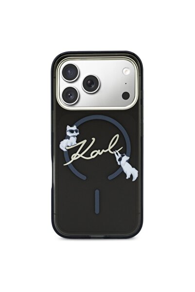 Karl Lagerfeld Choupette MagSafe Case for iPhone 17 Pro - Black