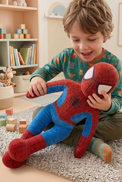 Solemia 53 cm Büyük Boy Örümcek Adam Peluş Oyuncak | Yumuşak, Sevimli ve Koleksiyonluk Hediye