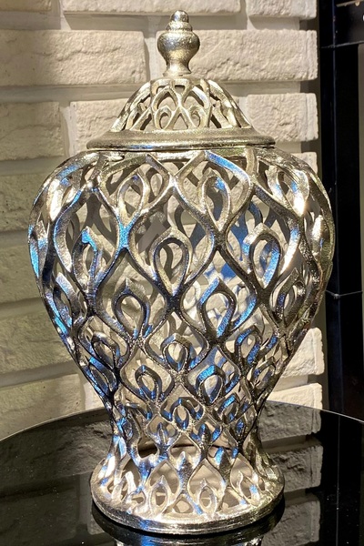 LEMİ DEKORASYON Döküm 40 Cm Şah Küp Vazo