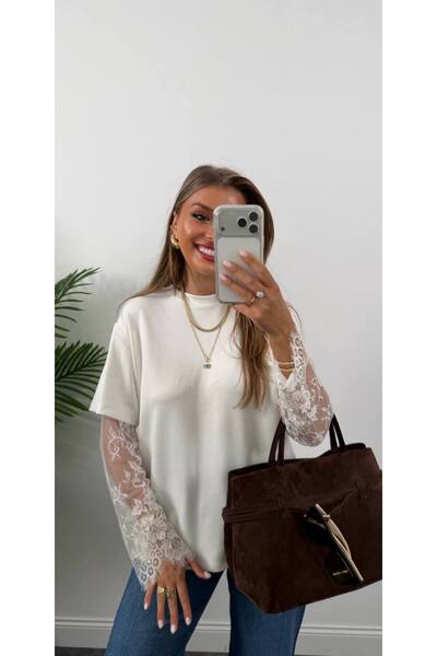 mrc Women's Tulle Detailed T-Shirt