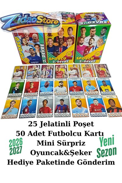 Emrah Gültekin بطاقات لاعبي كرة القدم سبورتسبر 2 جيرلز، 25 حزمة، 50 قطعة، مجم...