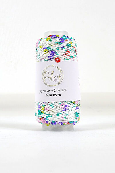 FATMA PULLU İP Νήμα με πούλιες σε κουλούρες 50 γραμμαρίων, μήκους 160 μέτρων....