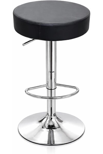 RENOVO Modern Swivel Backless Round Barstool