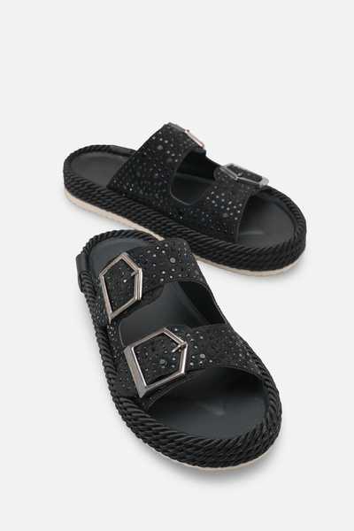 Solo Bag Daily Stoned Stylish Double Buckle Orthopedic Comfortable Straw Ergo...