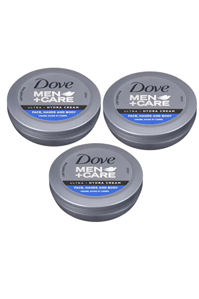 Dove Σετ 3x Κρέμα Υπέρ-ενυδάτωσης για Άνδρες, 75ml