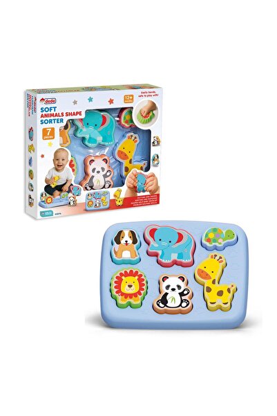 DEDE Animal Figure Shape Matching Toy – Educational Soft Shape Sorter (7 Piec...