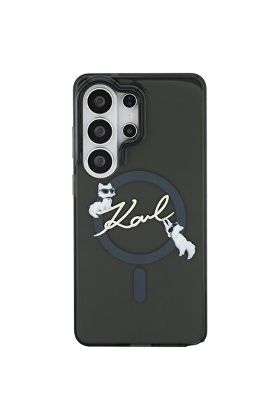 Karl Lagerfeld IML KC Script MagSafe Case for Galaxy S26 Ultra, Black