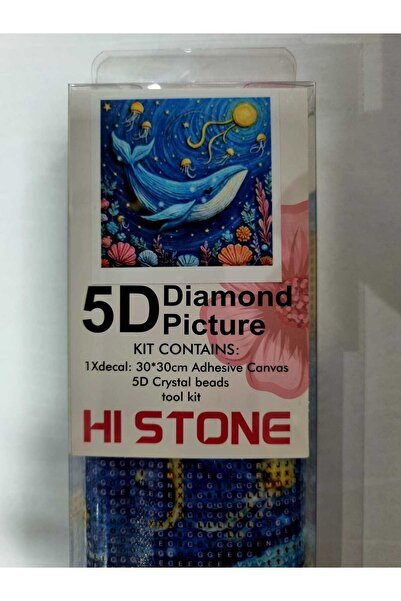 Hobiline Hı Stone 5d Elmas Boncuk Taş Işleme Mozaik Goblen Kit 30x30cm OKYANU...