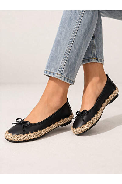 Wordex YGT 1609 Dnevne ženske pletene slamnate cipele sa detaljima, lagane, u...