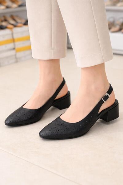 TRENDYSHOSE 7400 حذاء نسائي بكعب سميك ليزر