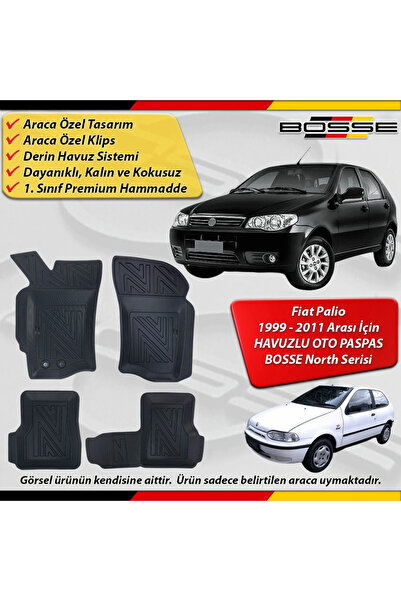 BOSSE North Fiat Palio Paspas Araca Özel 1999 - 2011 Arası Derin Havuzlu 3D P...