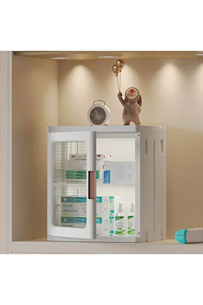 KEKE Single Layer Clear Folding Storage Boxes with Wheels