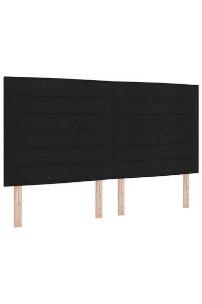 vidaxl Tăblie LED cu lumini cu bandă LED Manual Negru 180 cm Poliester