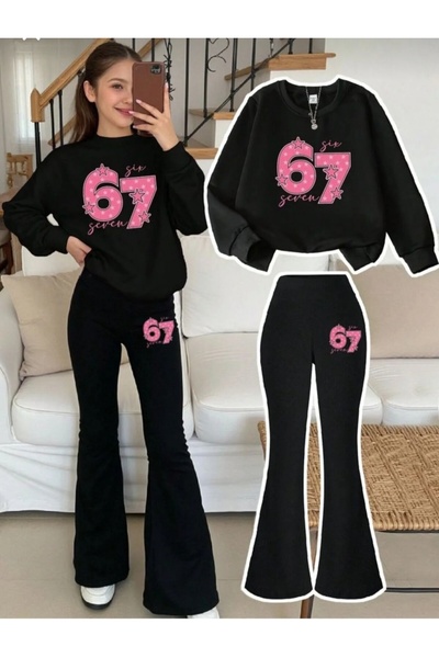 Kids 67 Printed Girls' Spanish Flare Two-Piece Set