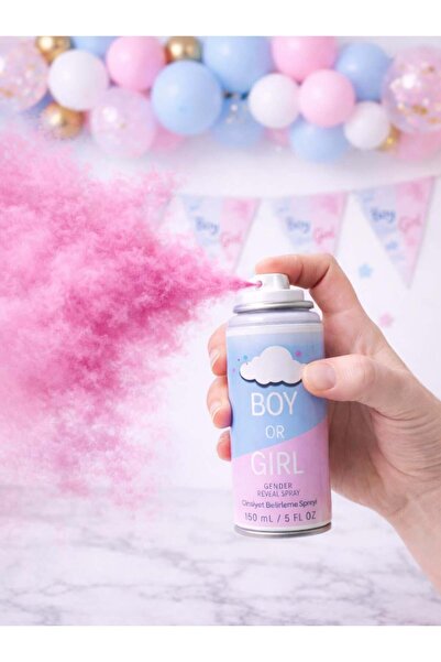 Parti Adresi Boy or Girl Cinsiyet Belirleme Spreyi – Cinsiyet Partisi Özel Ef...