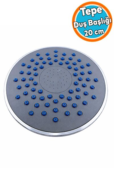 NZB Tepe Duş Başlığı Krom Paslanmaz Çelik Yağmur Etkili Geniş Başlık Banyo Du...