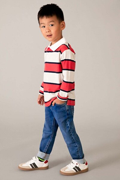 MAYORAL Boy's 3-9 Years Elastic Waist Jogger Denim Trousers Navy Blue