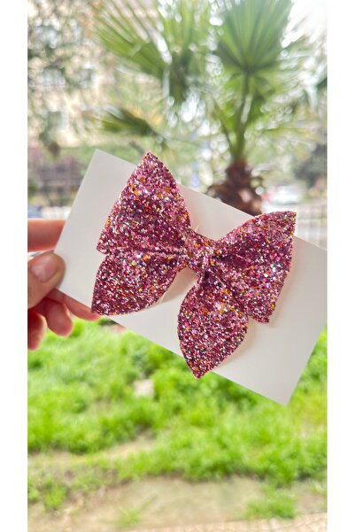 Toka Perisi Μπαλαρίνα Ροζ Μιξ Λαμπερό Μεγάλο Κλιπ Φιόγκου