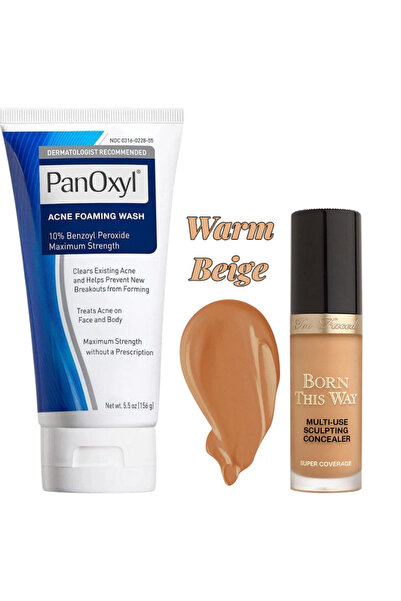 Too Faced وداعاً للعيوب! مجموعة بان أوكسيل (البيج الدافئ) لإشراقة طوال اليوم.