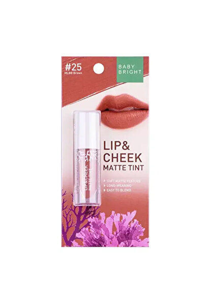 BABY BRIGH Baby Bright Lip & Cheek Matte Tint #25 Mlbb Brown (2.4gm)