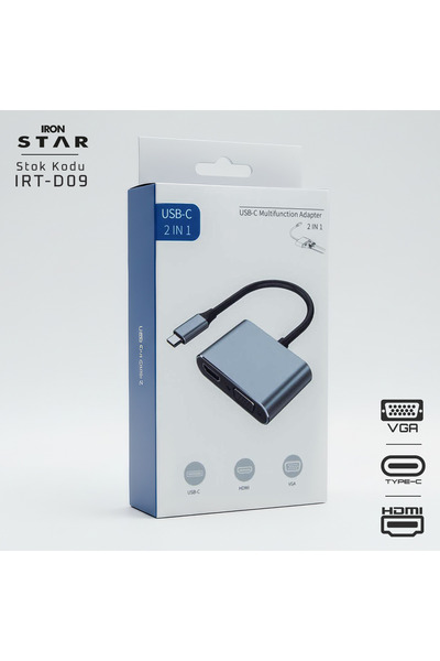 IRONSTAR Type-C to Hdmi+Vga Type-C to Hdmi+Vga / Type-C Converter / Converter...
