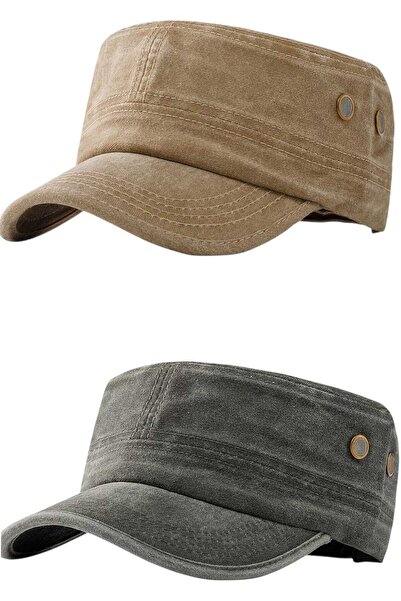 Uniquetrenders Unisex Vintage 100% βαμβακερό καπέλο Castro σετ 2 τεμαχίων