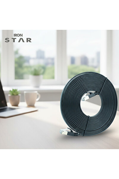 IRONSTAR كابل إنترنت CAT7 أصفر اللون بطول 5 أمتار