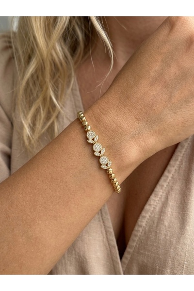 İNN JEWELLERY سوار Xuping مضاد للتشويه ومضاد للحساسية مع شكل جورميه (ضمان الم...