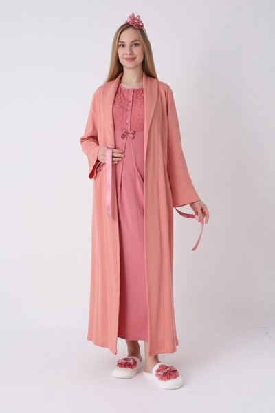 ERDENİZ TEKSTİL Σετ νυχτικών και ρόμπας εγκυμοσύνης – Σετ νυχτικών εγκυμοσύνη...