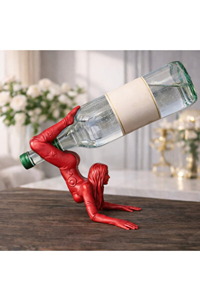 Mayah Concept Dekoratif Kadın Figürlü Şişe Tutacağı– 3D Baskı Şişe Tutucu