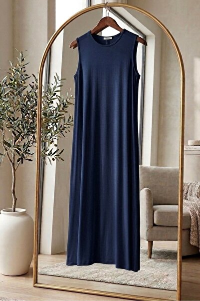 İMAJSTORE Αμάνικο μακρύ φόρεμα εσωτερικής ένδυσης Jupon Chemise 100% βαμβακερ...