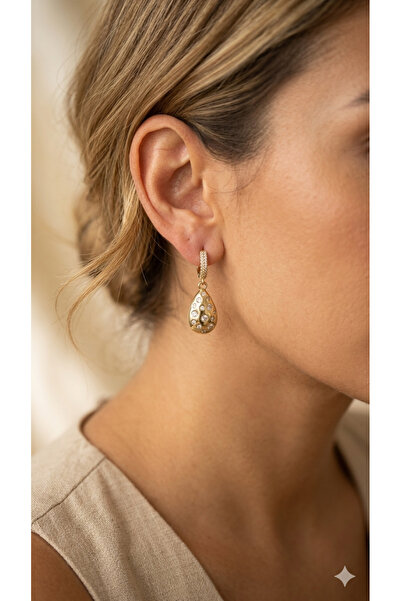 İNN JEWELLERY 316L Çelik Küpe Kararmaz Antialerjik Damla Figürlü (2 Yıl İthal...