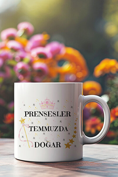 qoeuyl boutique Crowned Princesses Are Born in July Printed Birthday Gift Mug...