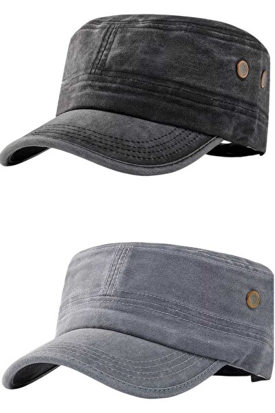 Uniquetrenders Unisex Vintage 100% βαμβακερό καπέλο Castro σετ 2 τεμαχίων