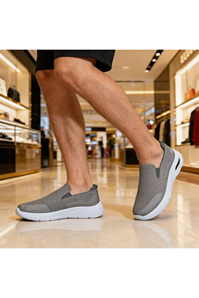 Tmall Pantofi sport bărbați, din material textil, B4076, Gri